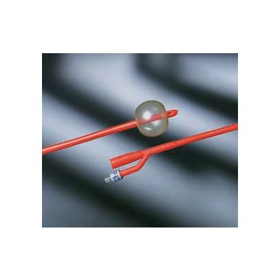 Bard 0196L18 - BARDEX Lubricath, 18Fr, 5cc Cath, Red Latex, Hydrogel Coating, BX 12