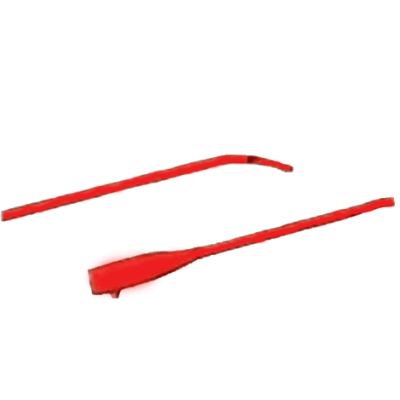 BARD Coude Olive Tip Latex Urethral Catheter,20Fr,2 Staggered Eyes(Tiemann),Sterile,Single Use