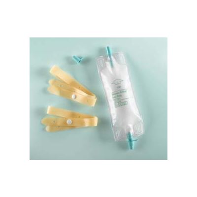 Bard 1501L - BARDIC Dispoz-A-Bag Leg Bag, Large, 32 oz., Sterile, Fabric Straps, Cap Drain., CASE OF 48