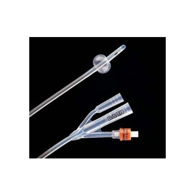 Bard 1758SI12 - Lubri-Sil 100% Silicone 2 way,5cc,cath, Silver/Hydrogel infection control 12fr, BX 12