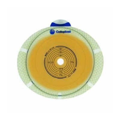 Coloplast 10101 - SenSura 2 pc. Flex Skin Barrier w/ Flange, Cut-to-Fit, Standard Wear, Non-Convex, Green 10-33mm, BX 10