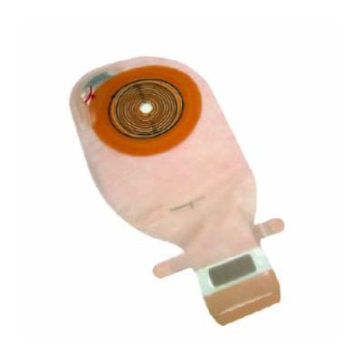 Coloplast 14411 - Assura 1 pc. Std. Wear Drainable Maxi Transparent Pouch w/ EasiClose, Cut-to-Fit, Convex Light (23cm) 5/8" - 1-1/4" (15-33mm), BX 10