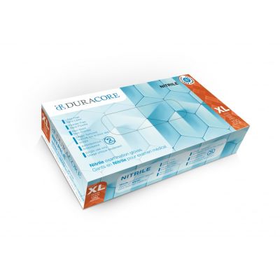 Duracore R2940 - Duracore Nitrile Examination Gloves, 4.0mil, Powder-Free, X-Large - NO RETURNS, BX 100