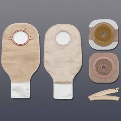 Hollister 19103 - New Image Drainable Kit, ClampClosure, 57mm 2-1/4" flange - nonsterile (RED), BOX 5