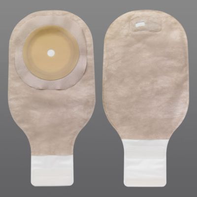 Hollister 8181 - Premier 12" Pouch, Flat, Drain, Beige, AF300 Filter, CTF Up to 2 1/2" (64mm). LRC, BX 10