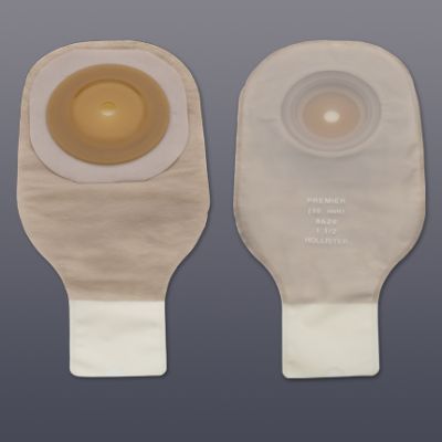 Hollister 8628 - Premier 12"   Pouch, CTF up to 1 1/2", Convex, Drain, Clear, BX 5