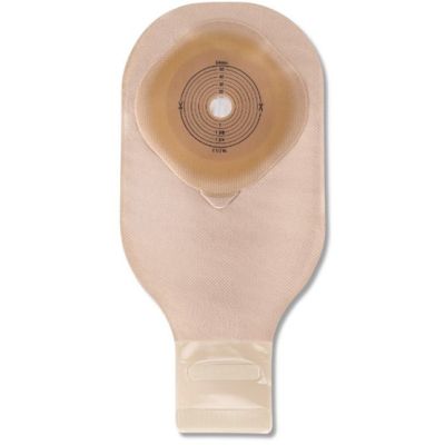 Hollister 89011 - Premier One-Piece Drainable Pouch with Filter, Lock N Roll Closure, CeraPlus Flat Skin Barrier without Tape Border, Cut-To-Fit 2-1/2in (64mm), BX 10
