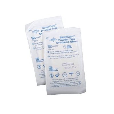 Medline 484405 - Medline Sensicare Powder Free Glove Stretch Vinyl, Pairs, Sterile, Small, BX50 PR