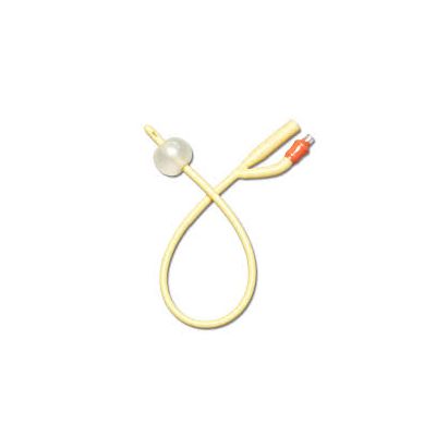 Medline DYND11754 - Medline 2-Way, 5-10cc, 14fr Silicone-Elastomer Coated Latex Foley Catheter,, BX/12