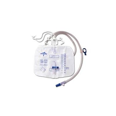 Medline DYND15210/CS - Medline 2000mlDrainBag,anti-Reflux Device,50"Tube,sheet Clip,Sample Port, CS/20