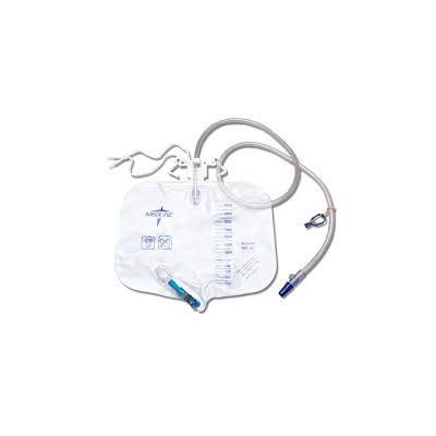 Medline DYND15405 - Medline 4000mlDrainBag,anti-Reflux,Sample Port,50"Tube,sheet Clip,Slide Valve., EACH