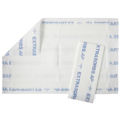 Medline EXTRASRB2336A - Extrasorbs Air-Permeable Dry Underpads, 23" x 36", CS 70
