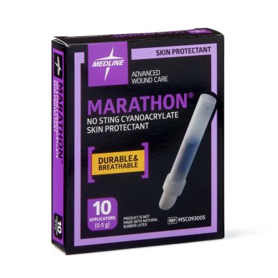 Medline MSC093005 - MedLine Marathon Liquid Skin Protectant, 0.5g Applicator, Latex-Free, BX 10