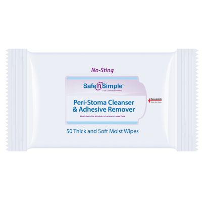 Safe n Simple SNS00525 - Peri-Stoma Cleanser & Adhesive Remover (soft pack), PK 50