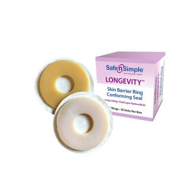 Safe n Simple SNS684H2 - Safe n Simple Conforming Skin Barrier Rings, 2", Longevity, BX 10