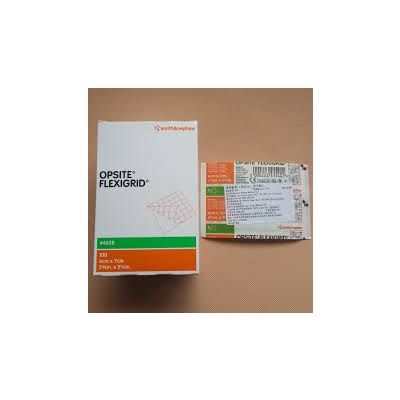 Smith&Nephew 4628 - OPSITE I.V. Catheter Dressing Flexgrid 6cm x 7cm, BX 100