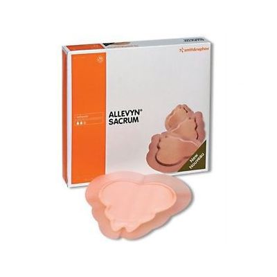 Smith&Nephew 66000451 - Allevyn Adhesive Sacrum Dressing, 22cm x22cm, BOX 10