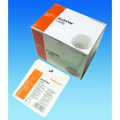 Smith&Nephew 66007327 - ALLEVYN Cavity Dressing, 10cm., Circular, BX 5