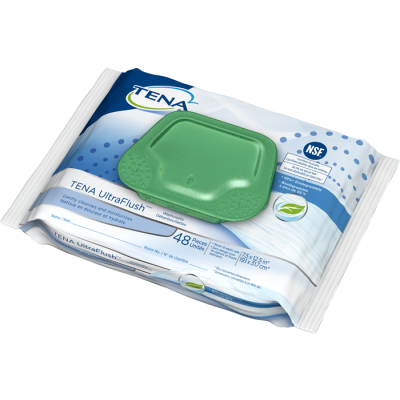 Tena 65726 - TENA UltraFlush Washcloth, PKG 48