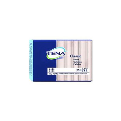 Tena 67750 - Tena Classic Incontinence Brief, Unisex, X-Large 60-64 in, CS 100