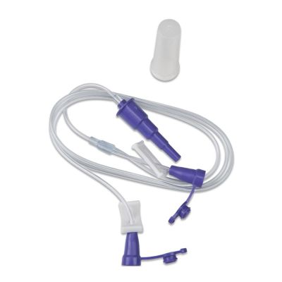 Tyco Covidien 60EY - Kangaroo PVC Bifurcated Feeding Extension Set, 60 in, CS 50