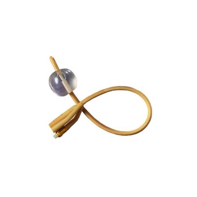 Dover Silicone Elastomer Coated 3-Way Latex Foley Catheter, 18 Fr, 30cc Balloon