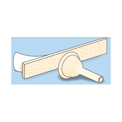 Urocare 521135 - Uro-Cath Molde Latex Male External Cath 35mm With Urofoam-1, Single Sided Adh., BX/50