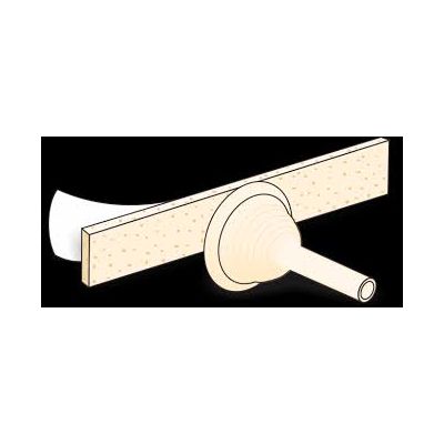 Urocare 521140 - Uro-Cath Molded Latex Male External Cath 40mm With Urofoam-1,Single Sided Adh., BX/50
