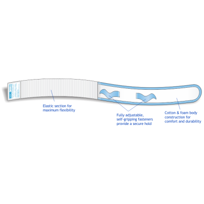 Urocare 6358 - Fitz-All Fabric Leg Strap, Large (21"-30") for Disposable Vinyl Leg Bags, EACH