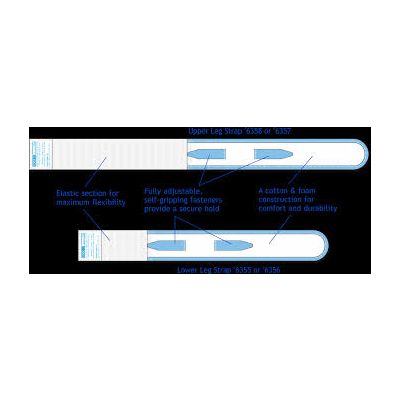 Urocare 6360 - Fitz-All Fabric Leg Strap Kit, Small (No. 6355 & No. 6357), KIT