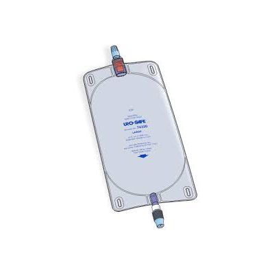 Urocare 76320 - Uro-Safe Vinyl Leg Bag, Large, 32 oz with Twist Drain, Clear, BX 12