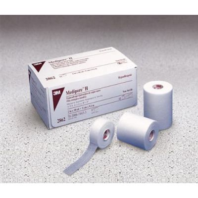 3M 2863 - MEDIPORE "H" 3" x 10 YDs,  Breathable Soft Cloth Surgical Tape,LF.  1 EACH., EACH