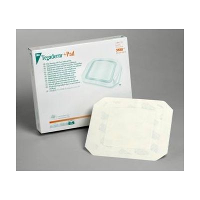 3M 3589 - 3M Tegaderm +Pad Film Dressing with Non-Adherent Pad 3589, Dressing size 3-1/2 inch x 6 inch (9cm x 15cm), Pad size 1-3/4 inch x 4 inch, BX 25
