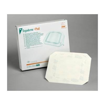 3M 3590 - 3M Tegaderm +Pad Film Dressing with Non-Adherent Pad 3590, Dressing size 3-1/2 inch x 8 inch (9cm x 20cm), Pad size 1-3/4 inch x 6 inch, BX 25