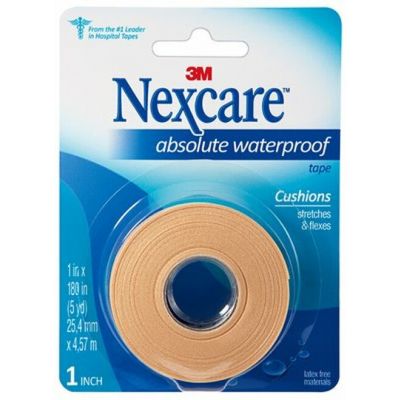 3M 731-CA - Nexcare Absolute Waterproof Tape, 1in x 5yd, EA