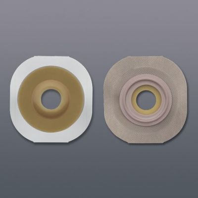 New Image 1 1/8" pre-cut, FlexWear Convex Floating Flange with Tapered Edges, Tape, Red, 2 1/4"