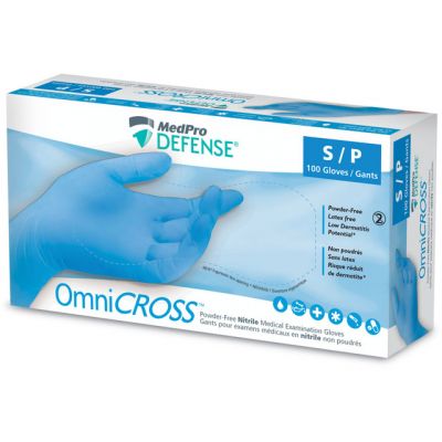AMG 013-205 - MedPro Defense Nitrile Powder-Free Exam Gloves, Non-Sterile, Small, BX 100