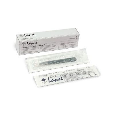 AMG 500-510 - Sterile Disposable Scalpels, #10 Stanless Steel Blade, Plastic Handle,Bx/10., Box 10