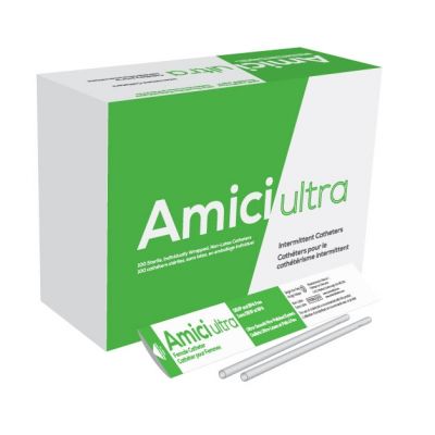 Amici 7616 - AMICI Ultra 7" Female Intermittent Catheters, 16 Fr., Fire-Polished eyelets, Latex Free, DEHP & BpA Free PVC,, BX 100
