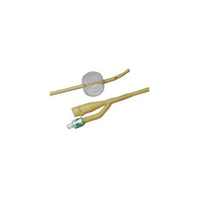 Bard 0168L18 - 2 Way, Hydrogel Coated Latex Foley Cath, 5cc Balloon Coude, Sterile, 18 Fr, BX 12