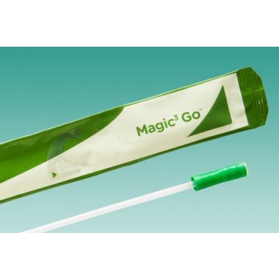 Bard 50810G - Magic3 GO Hydrophilic Intermittent Catheter, Coude Tip, 16", 10 Fr, BX 30
