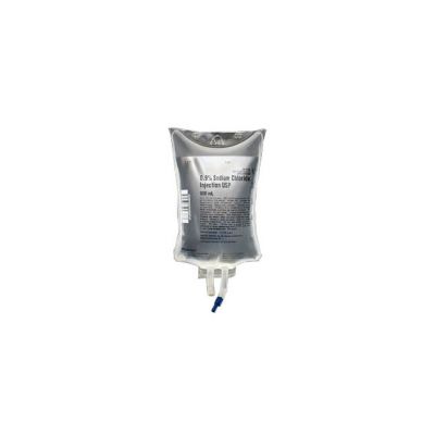 Baxter JB1323 -  0.9% Sodium Chloride Saline Solution for Injection, Sterile, 500 ml. Bag, CS 24