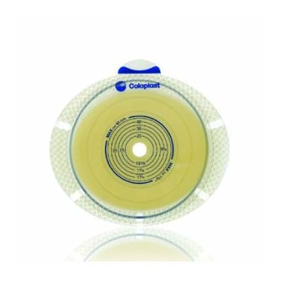 Coloplast 10106 - SenSura 2 pc. Flex Xpro non-convex Skin Barrier Flange, 70mm (yellow) 10-68 (cut to fit) 10-68mm, BX 10