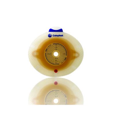 Coloplast 11022 - SenSura 2 pc. Click Standard Wear Skin Barrier Flange w/ belt tabs, Pre-Cut, Convex Light, 50mm, Red  25mm, BX 5
