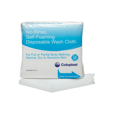 Coloplast 7056 - Bedside Care Easicleanse Self Foaming Disposable Washcloth, Latex Free, PK/5