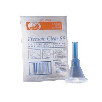 Coloplast 505331 - FREEDOM CLEAR Intrm. (31mm)Silicone Latex-Free Self-Adh'g Male Ext. Cath,S.S., BX100