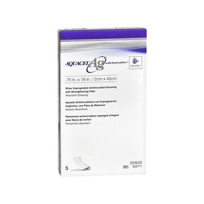 ConvaTec 403711 - AQUACEL-AG,  20cm X 30cm  antimicrobial  wound dressing, with hydrofiber, BX 5