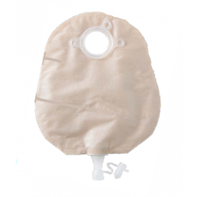 ConvaTec 413437 - Natura+ Urostomy Pouch with Soft Tap, Standard 10", Transparent, 45mm (1 3/4"), BX 10