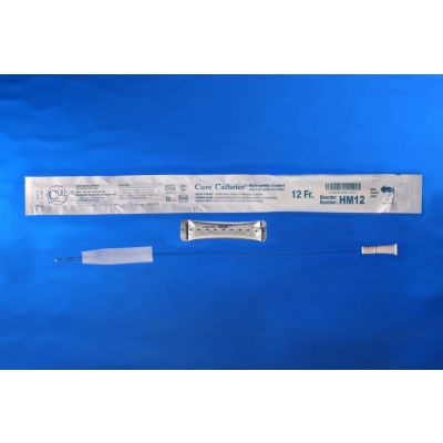 Hydrophilic male 12 French catheter