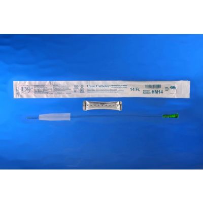 Hydrophilic male 14 French catheter